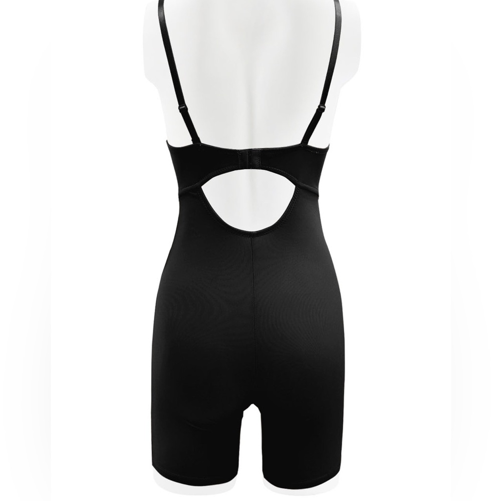 NWT bebe U-Plunge Mid-thigh shaping bodysuit, S,M,L,XL, Black - Picture 4 of 5